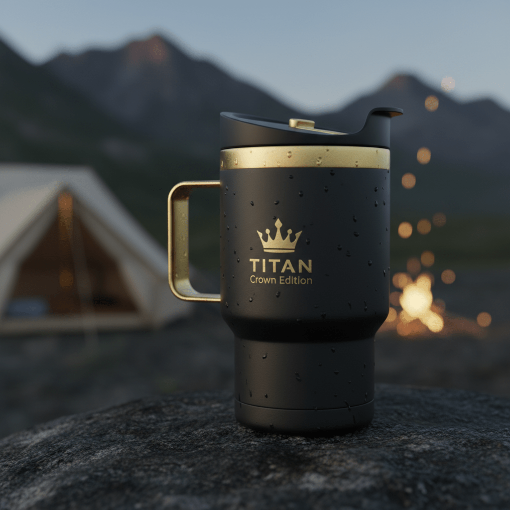 TITAN ThermoKing 40oz Insulated Camp Tumbler — Crown Edition
