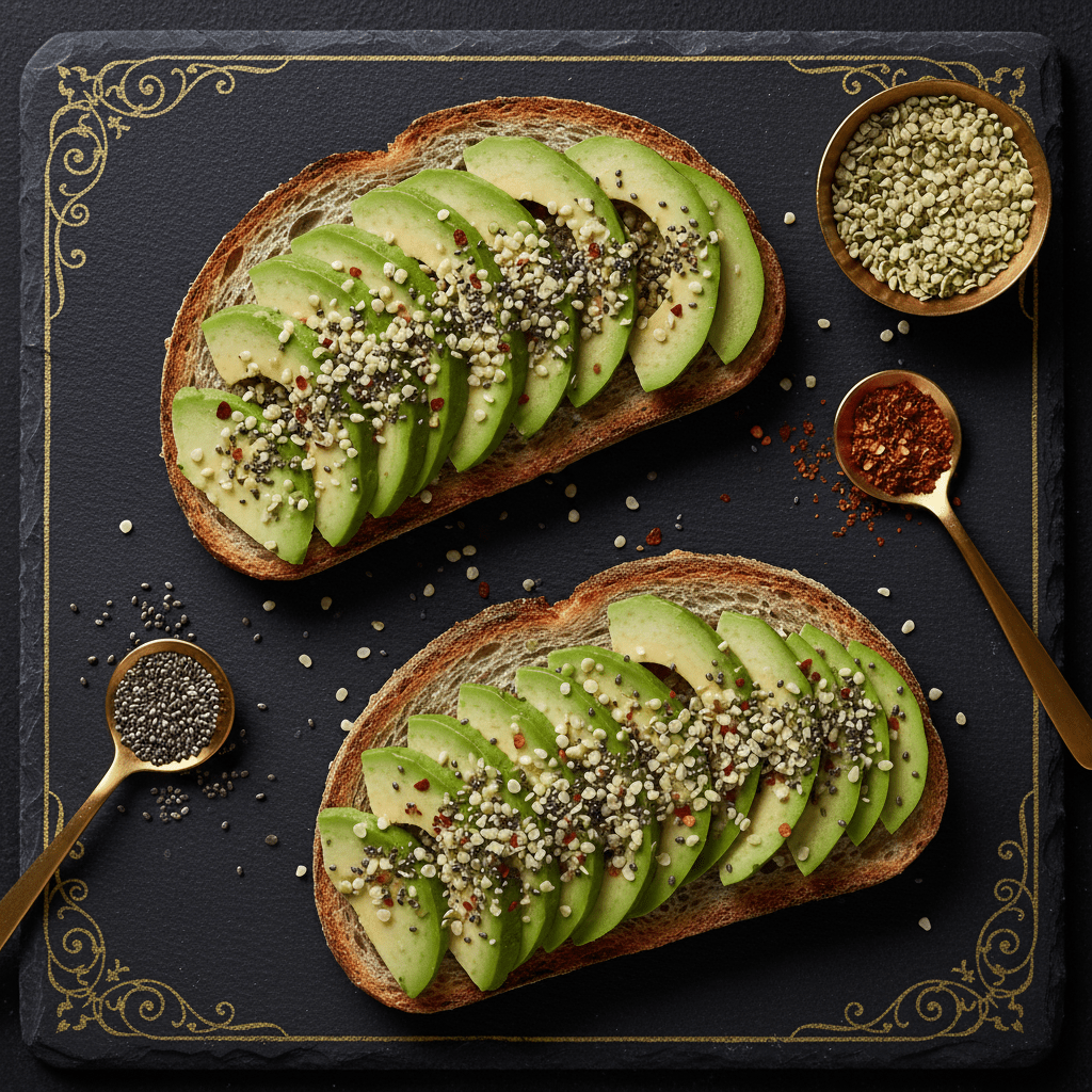 TITAN Avocado Hemp Seed Toast Snack