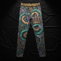 TITAN Crown Edition Men's Compression Tights — Serpent & Crown tattoo artwork on matte black fabric