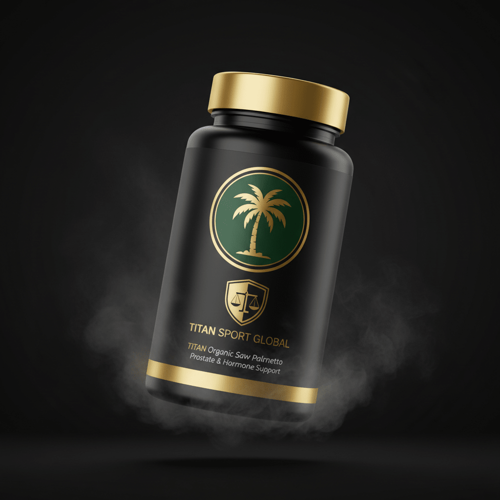 TITAN Organic Saw Palmetto - Prostate & Hormone Support supplement bottle