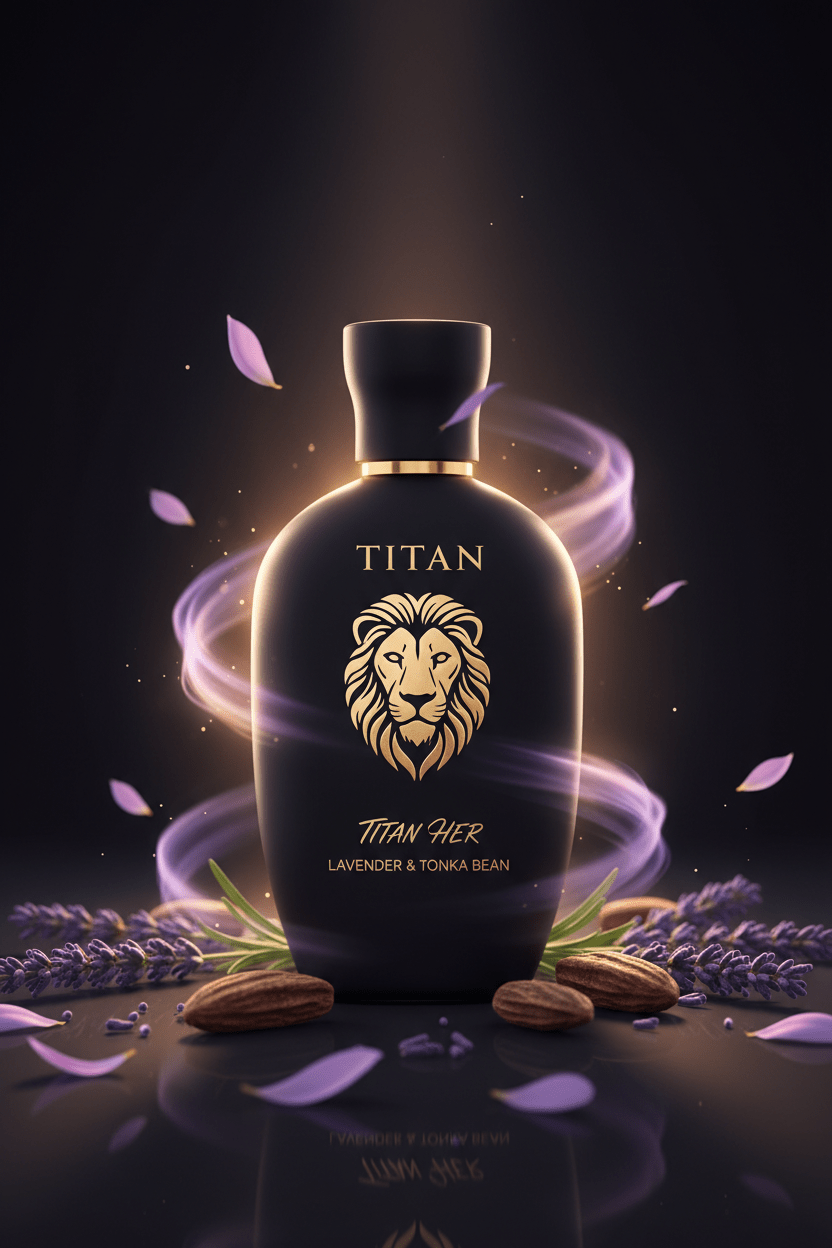 TITAN HER Lavender & Tonka Bean Fragrance Bottle