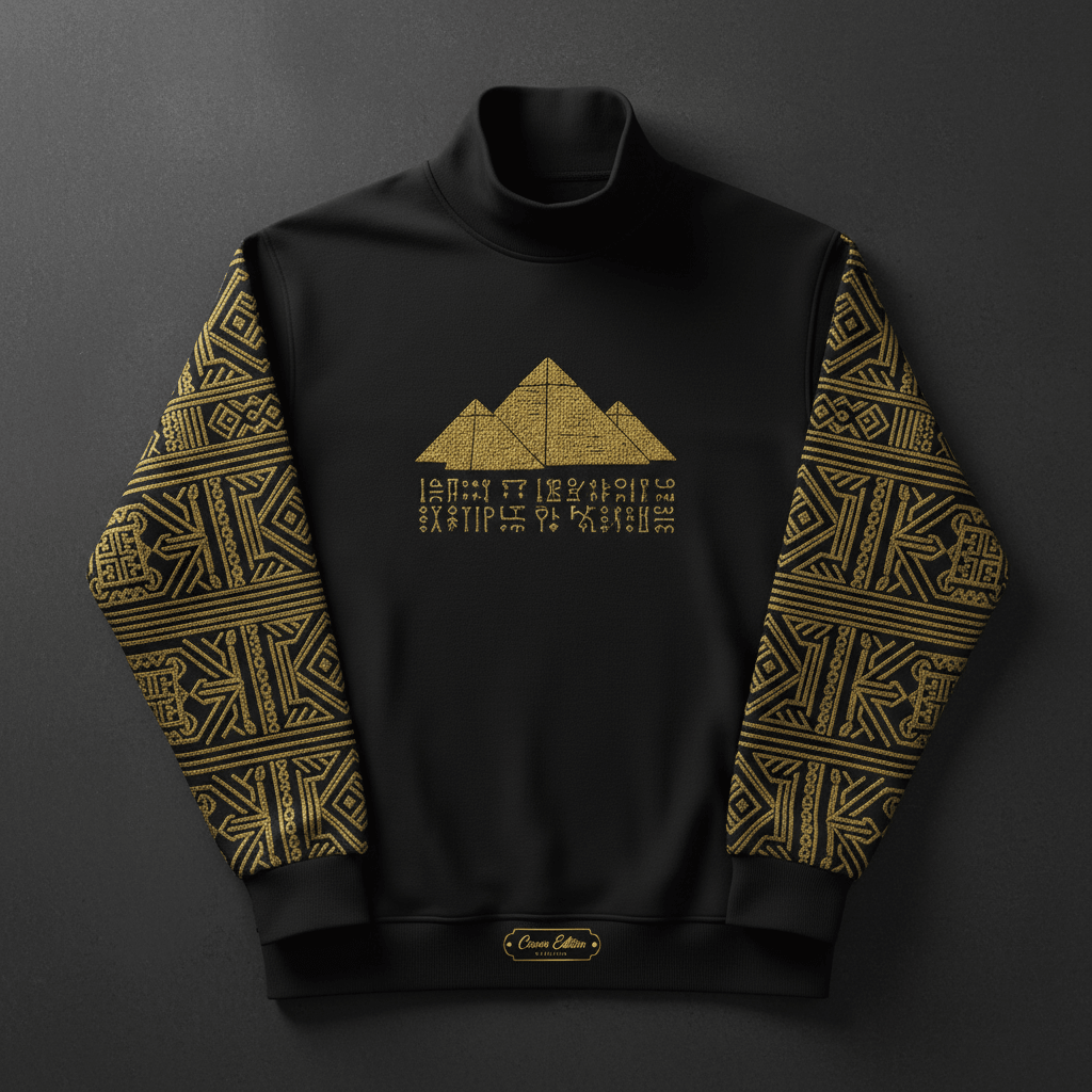 TITAN Nubian Kingdom Crewneck Turtleneck — Meroe Edition