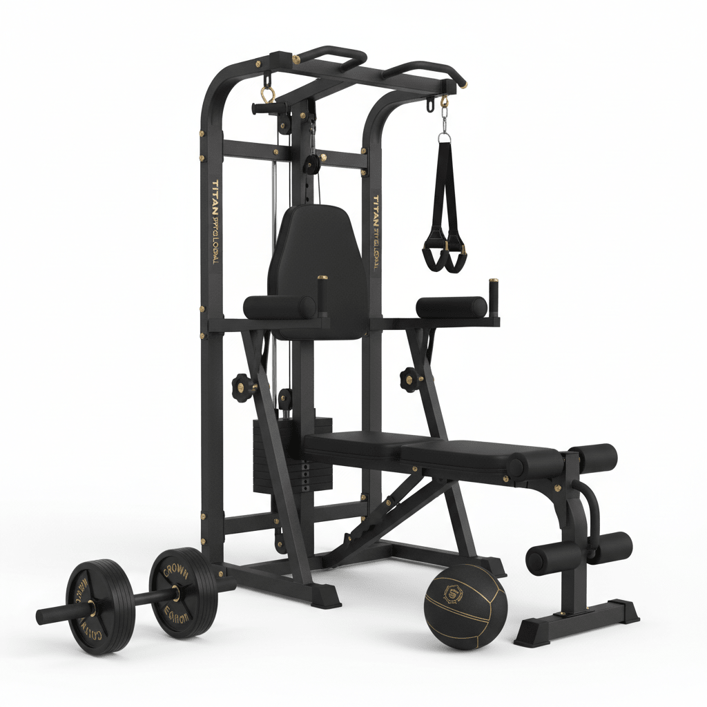 TITAN Core & Ab Home Gym Training System — Crown Edition