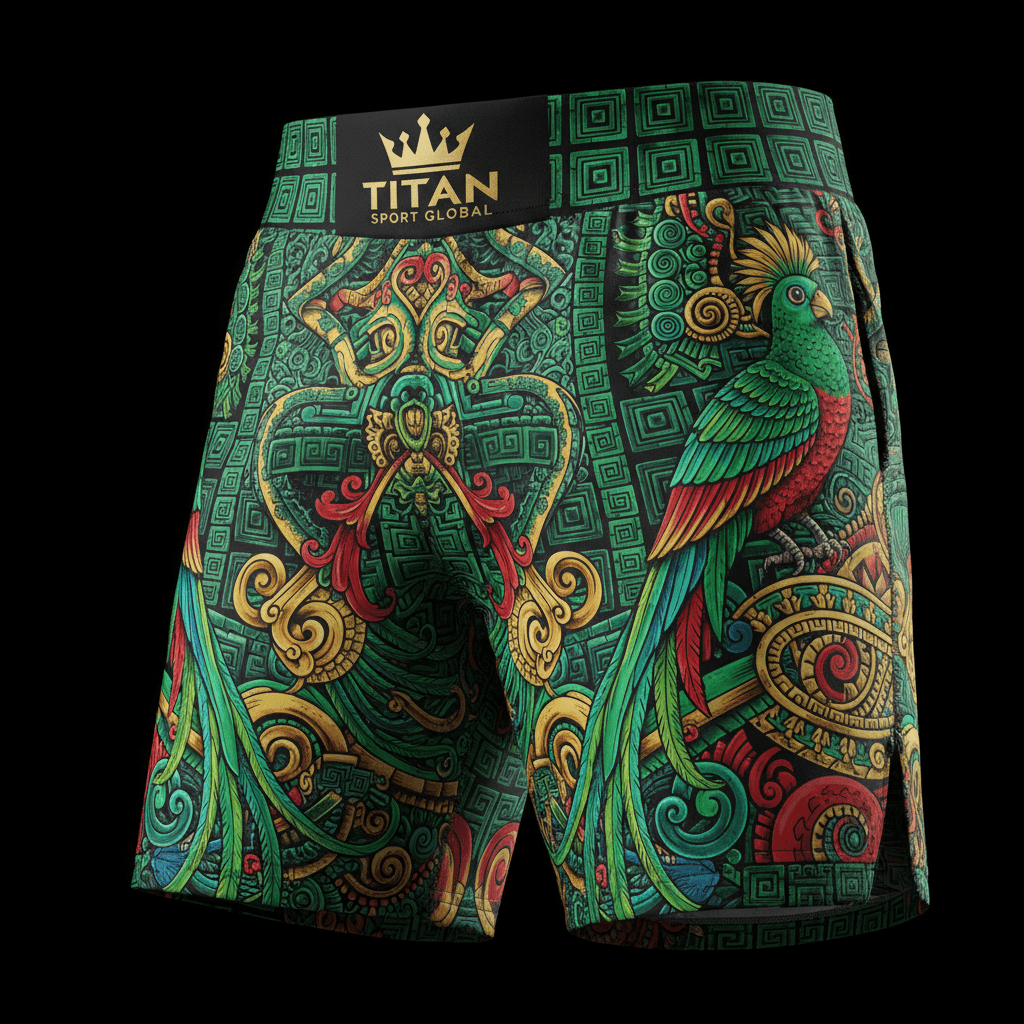 TITAN Aztec Quetzal Training Shorts Crown Edition
