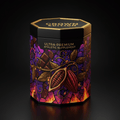 TITAN Pea Protein Powder Dark Chocolate Crown Edition — geometric stained-glass design