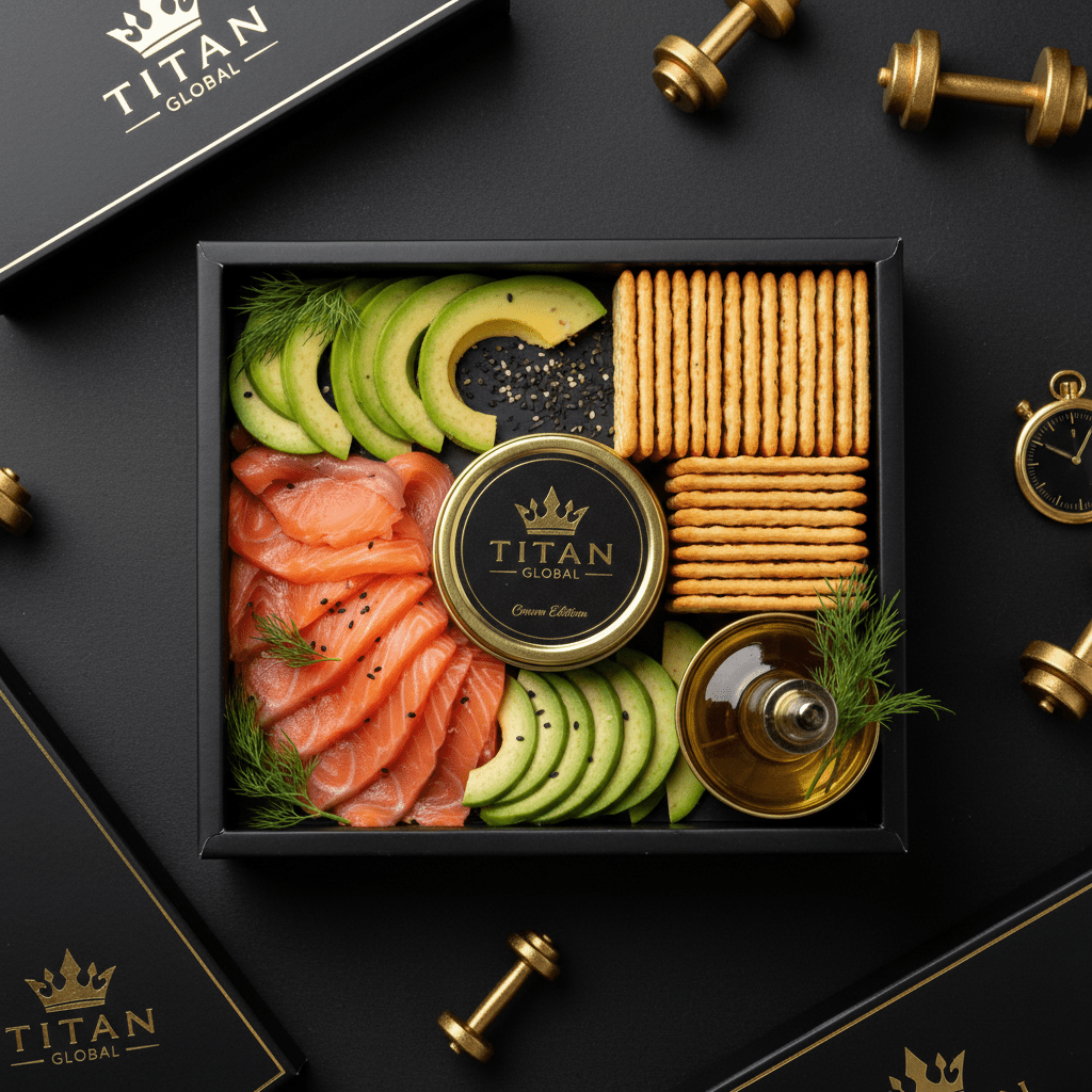 TITAN High-Protein Smoked Salmon & Avocado Snack Box