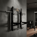 TITAN Crown Edition Wall-Mounted Folding Squat Rack matte black gold