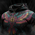 TITAN Aztec Huitzilopochtli Zip-Up Hoodie — Hummingbird Edition