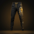 TITAN Elite Joggers Men's Black & Gold — Ancient Egyptian Pharaoh Edition