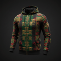 TITAN Ashanti Kingdom Zip-Up Hoodie — Golden Stool Edition