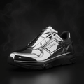 TITAN Chrome Silver Low Top Mirror Edition Sneaker