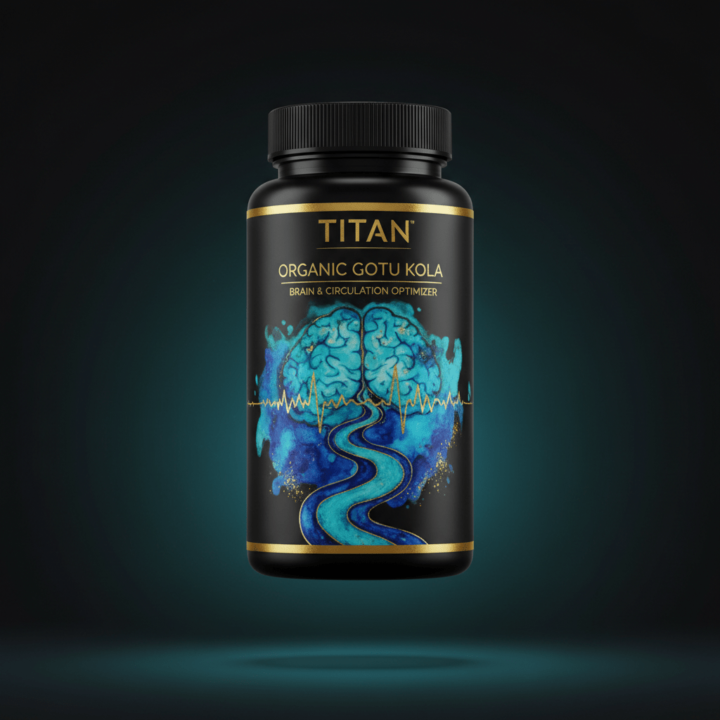 TITAN Organic Gotu Kola - Brain & Circulation Optimizer supplement bottle