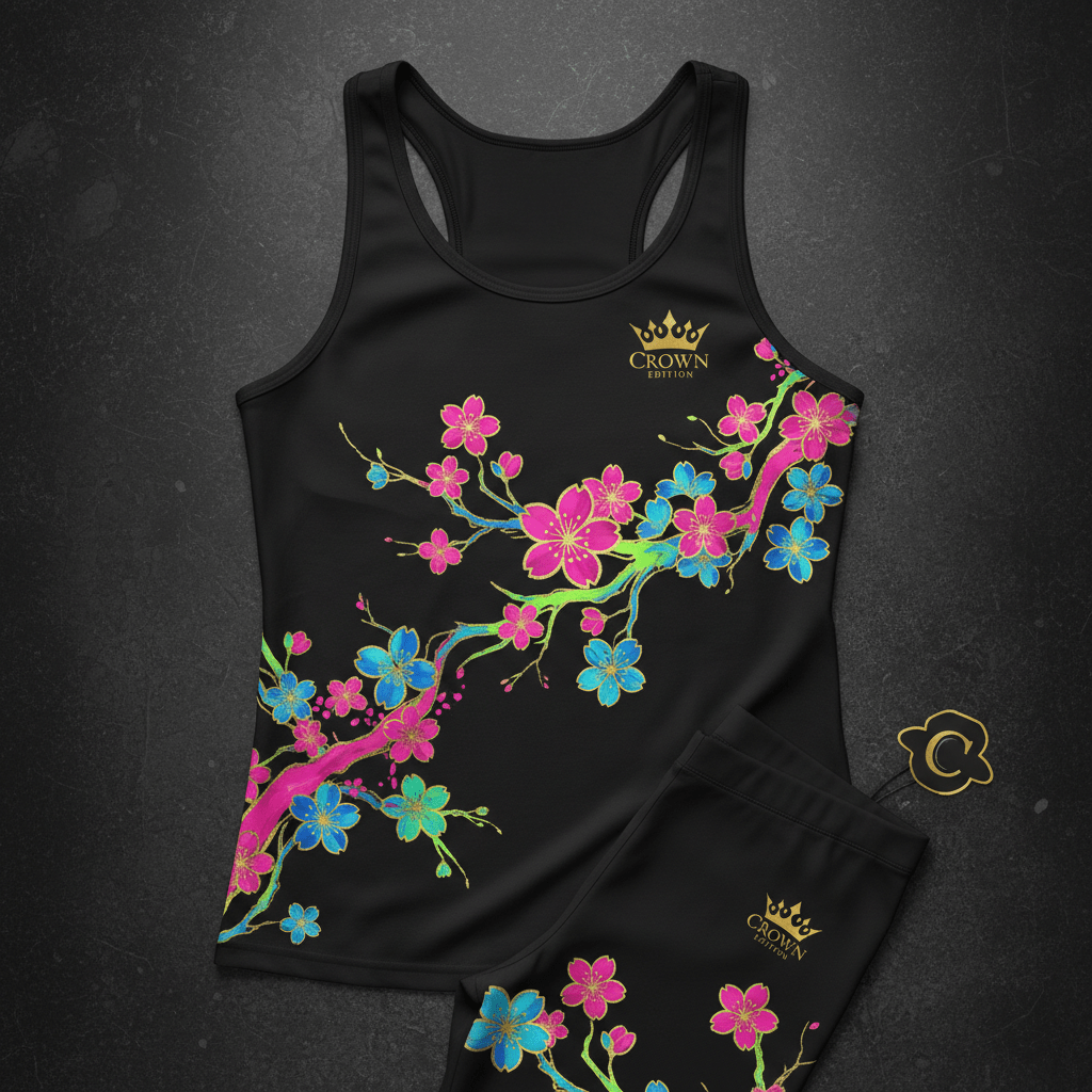 TITAN Women's Neon Sakura Storm Tank — Hanami Edition