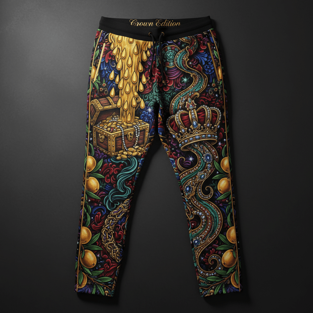 Blessed & Highly Favored Women's Joggers — TITAN Crown Edition tattoo artwork