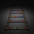 TITAN Crown Edition Agility Speed Ladder — Crown Edition matte black and gold