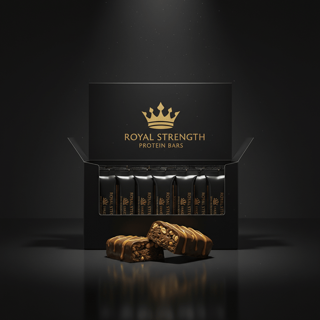 TITAN Protein Bars Crown SWAG Edition black gold box 12 bars