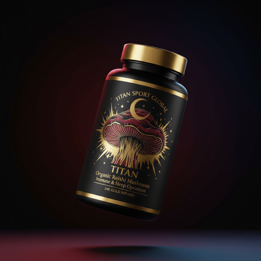 TITAN Organic Reishi Mushroom - Immune & Sleep Optimizer supplement bottle