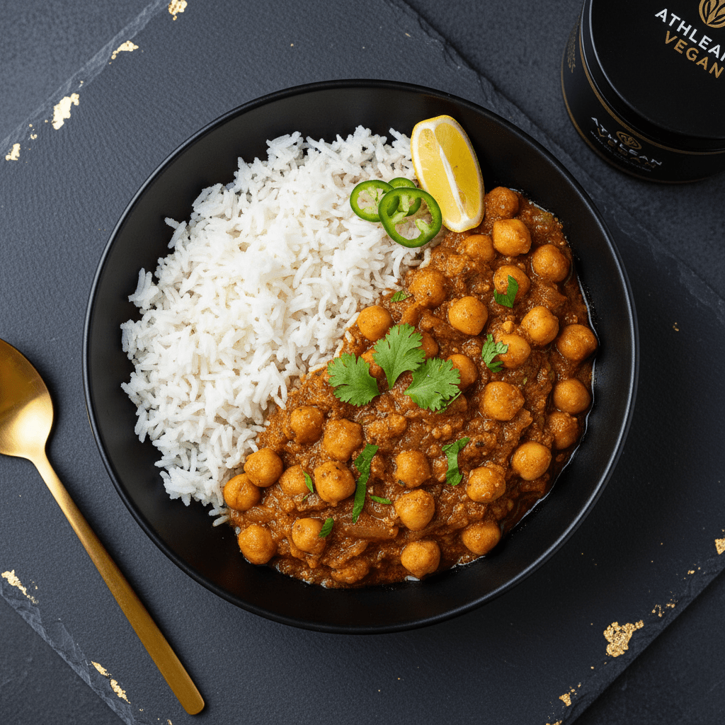 Indian Chana Masala Vegan Bowl - TITAN Sport Global