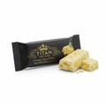 Crown Edition Yuzu Citrus White Chocolate Protein Bar — matte black gold foil wrapper