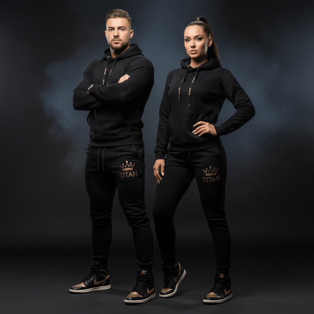 TITAN HIS & HER Matching Crown Jogger Set