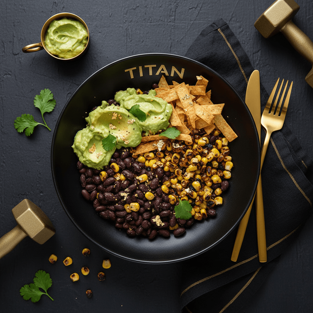 TITAN Mexican Vegan Black Bean & Roasted Corn Lunch Bowl