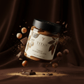 TITAN Organic Hazelnut Butter Dark Chocolate Swirl — ultra-premium luxury editorial product shot