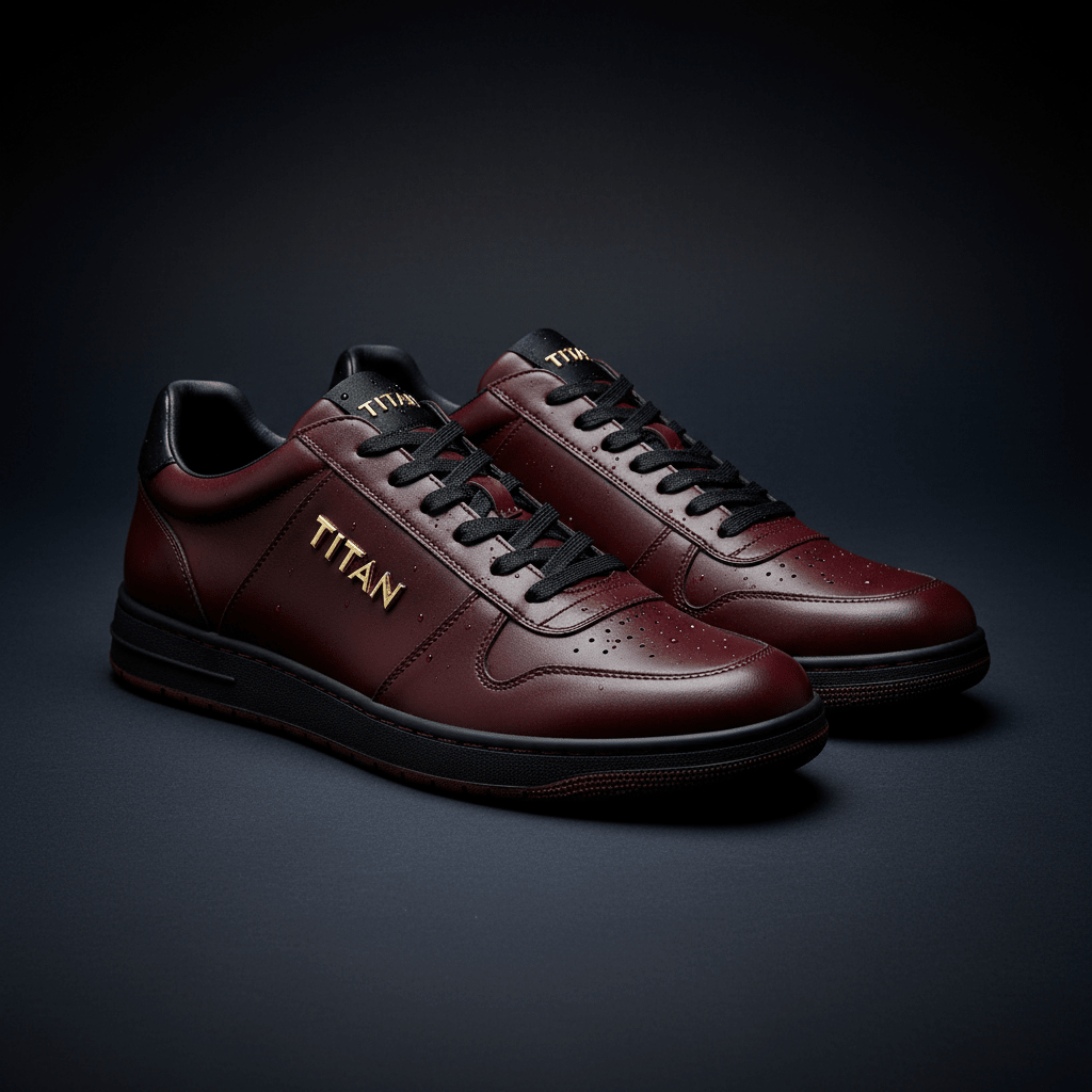 TITAN Burgundy Wine Low Top Prestige Edition