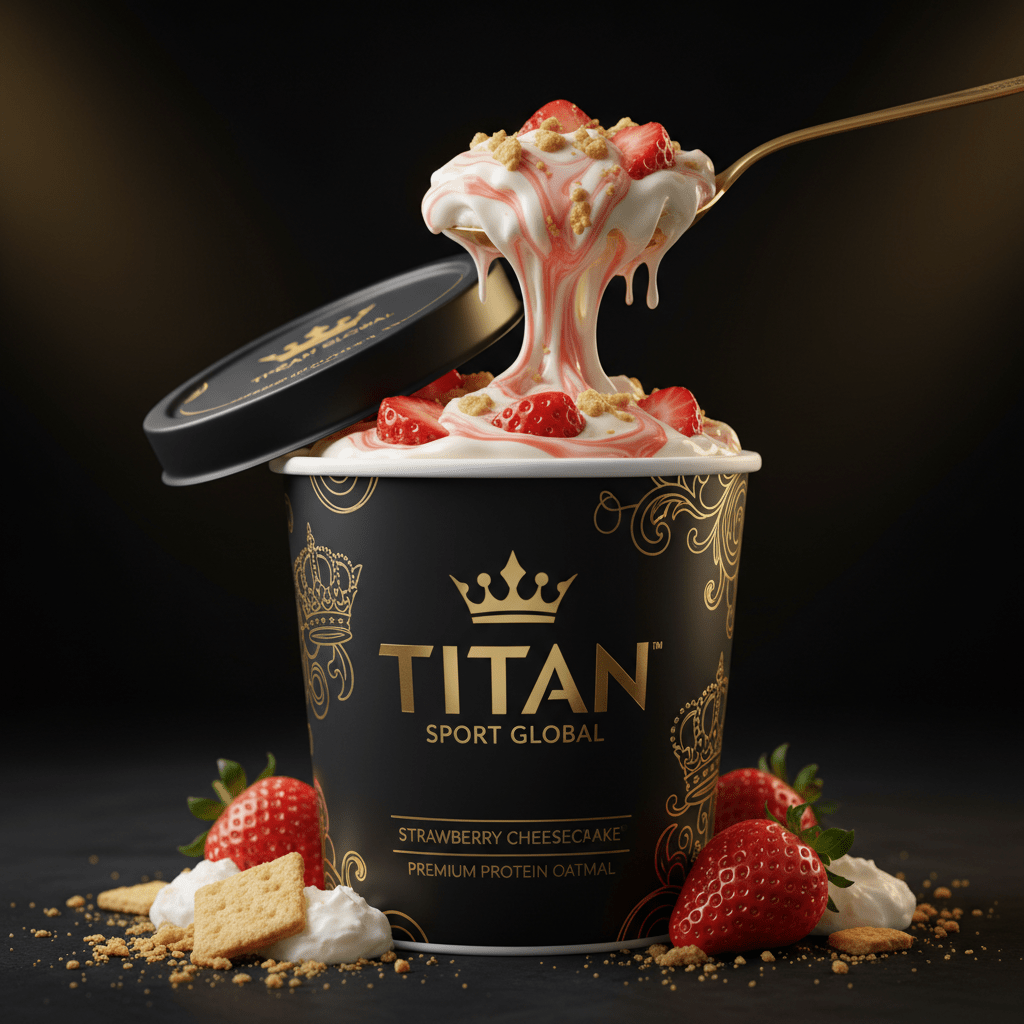Crown High-Protein Strawberry Cheesecake Oatmeal Cup