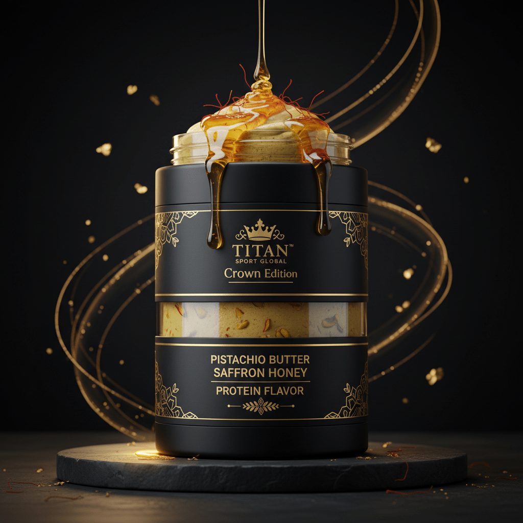 Crown High-Protein Saffron Honey Pistachio Butter Dip