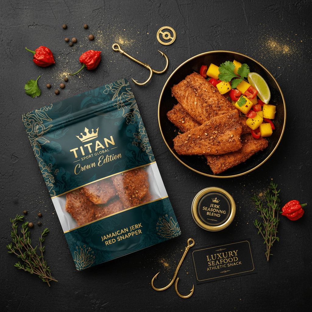 TITAN High-Protein Jerk Red Snapper Snack Pack