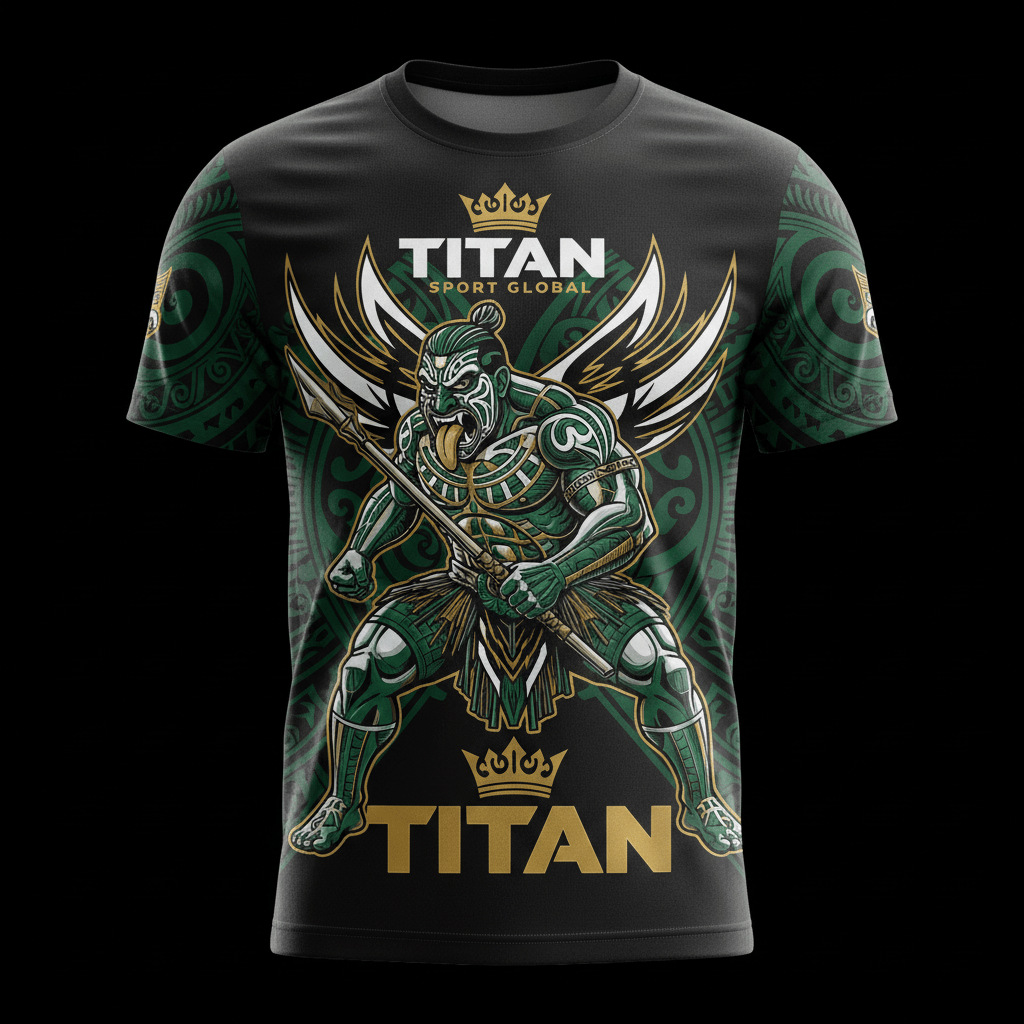 TITAN Maori Haka Warrior Training Tee Crown Edition