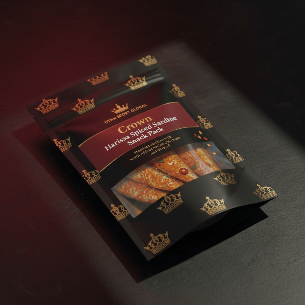 Crown Harissa Spiced Sardine Snack Pack - TITAN SPORT GLOBAL