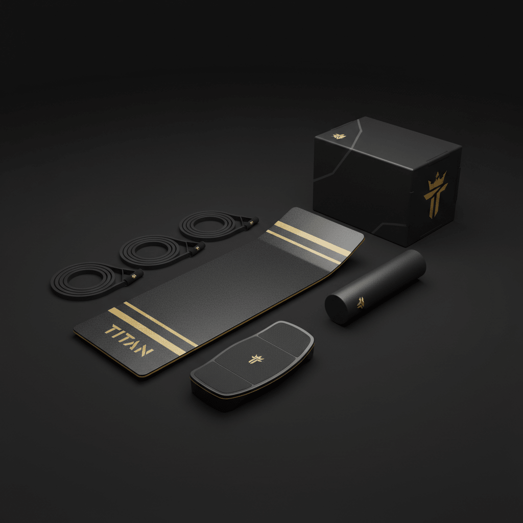 TITAN All-In-One Skier's Leg Power & Endurance Home Gym Kit — Crown Edition