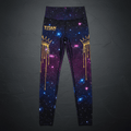 TITAN Women's Galaxy Crown Compression Tights flat lay