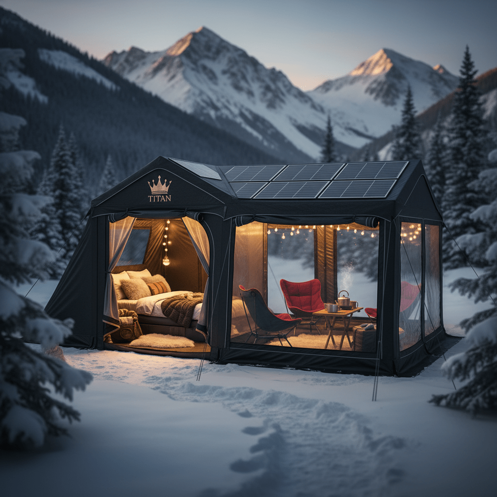TITAN 5-Person Solar Cabin Camping Tent