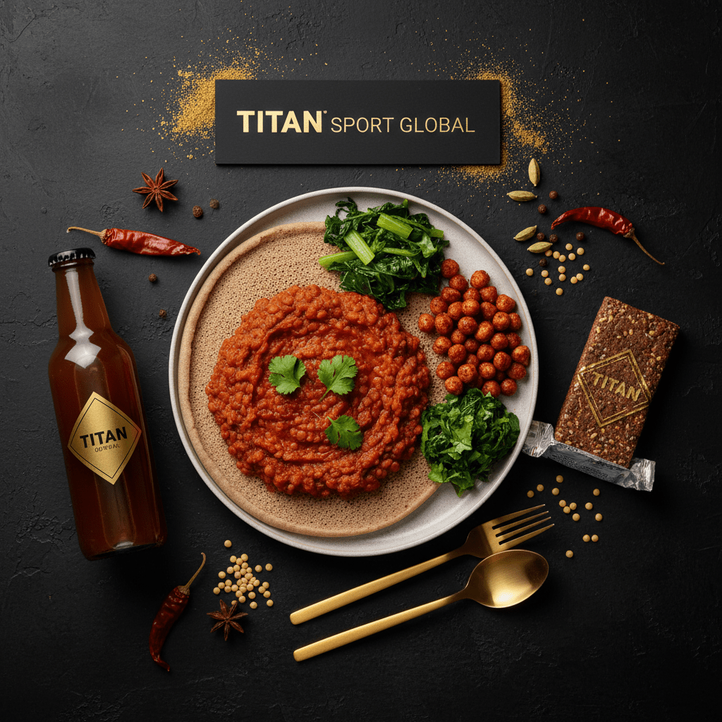 TITAN Crown Ethiopian Misir Wat vegan high-protein weekly monthly meal plan bundle