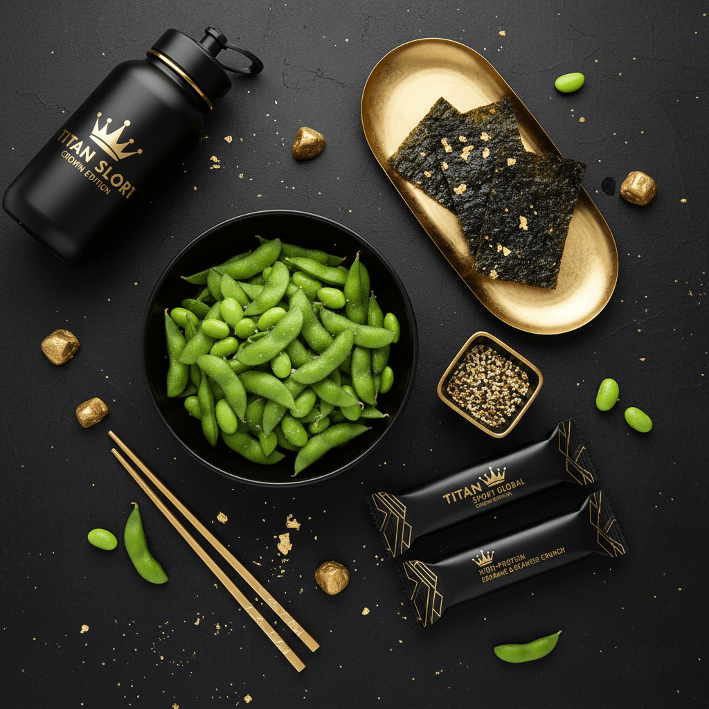 TITAN High-Protein Edamame & Seaweed Snack Pack