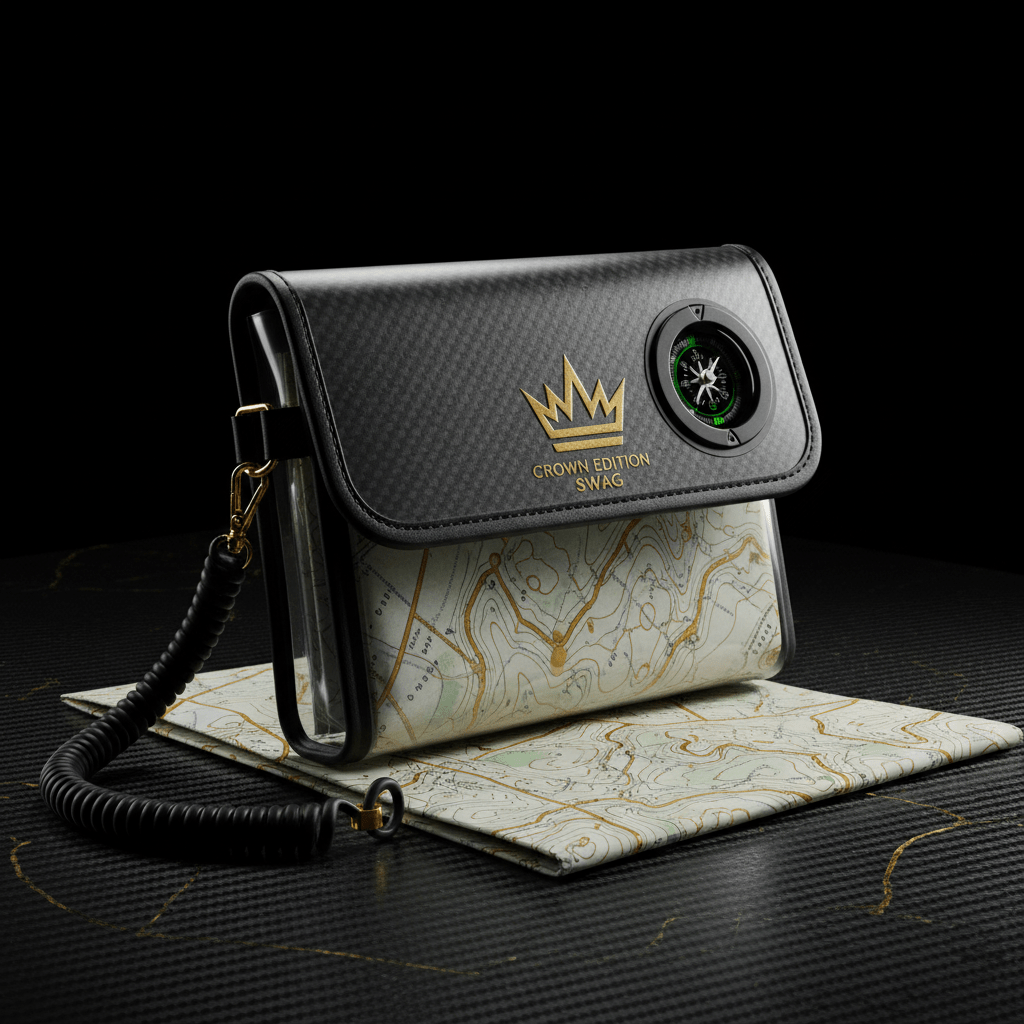 TITAN Off-Grid Waterproof Map Case — Carbon Crown SWAG