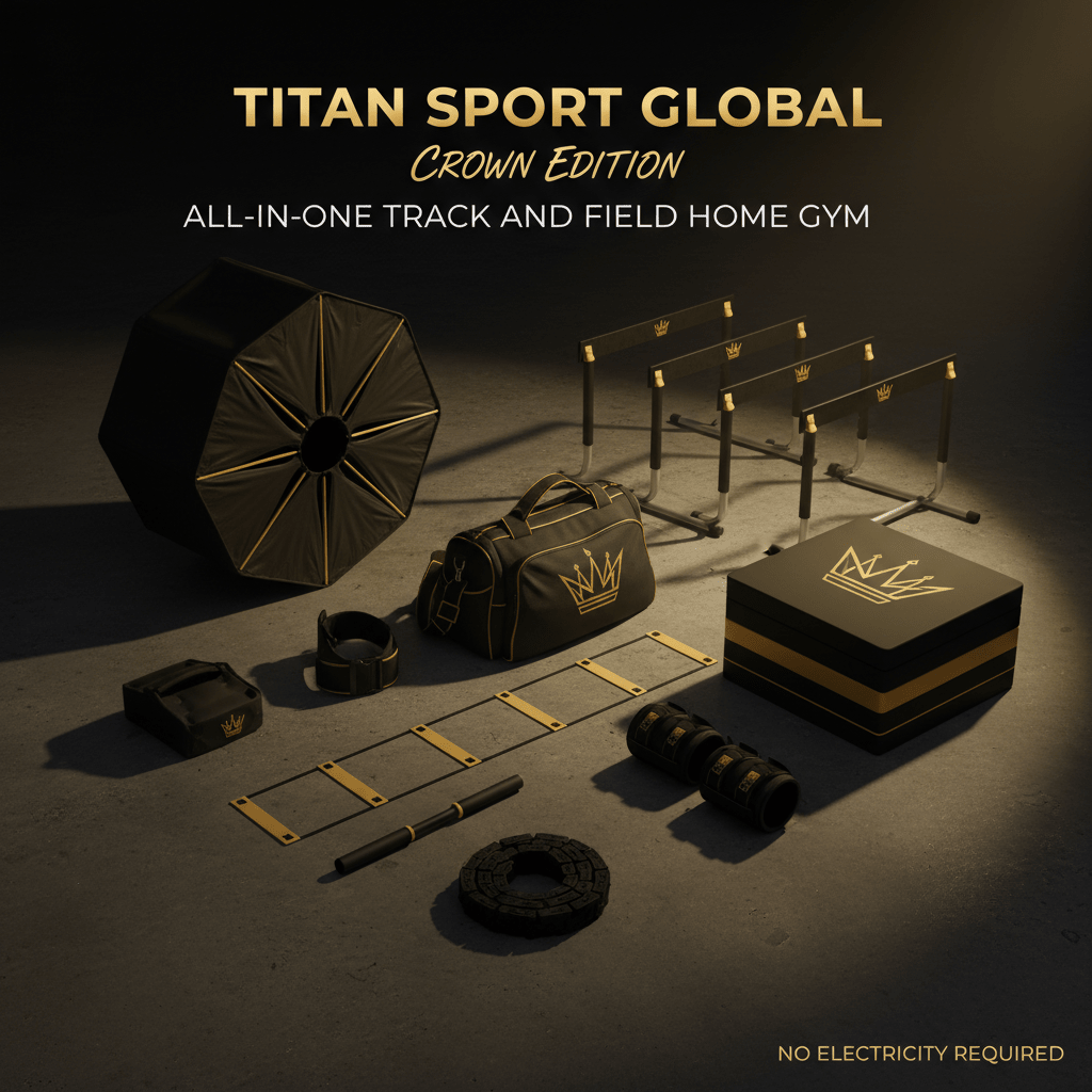 TITAN All-In-One Track & Field Athlete's Home Gym Kit Crown Edition