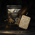 TITAN Organic Tempeh Original — ultra-premium luxury editorial product shot