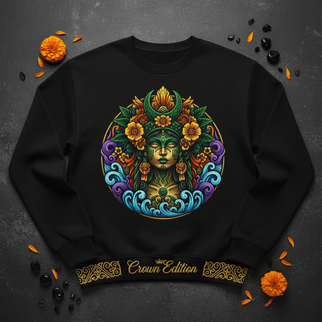 TITAN Women's Tlazolteotl Purification Goddess Crewneck — Toci Edition