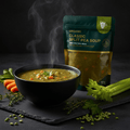 TITAN Organic High-Protein Split Pea Soup — Classic, premium product photography