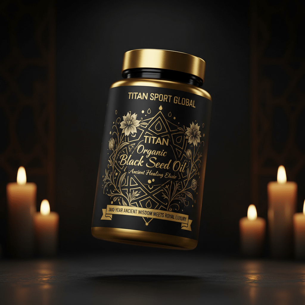 TITAN Organic Black Seed Oil - Ancient Healing Elixir supplement bottle