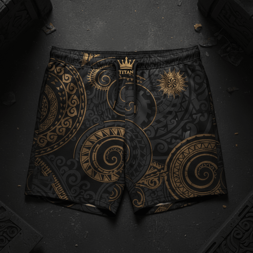 TITAN Men's Training Shorts 7-Inch Inseam 4-Way Stretch Gym Shorts