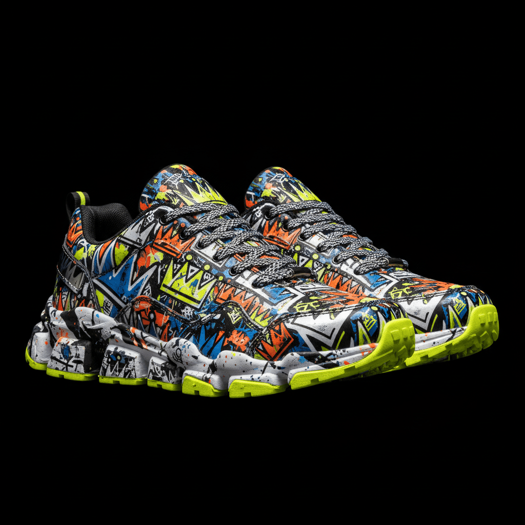 TITAN Cross-Trainer Shoes Street Mural Crown Art Edition
