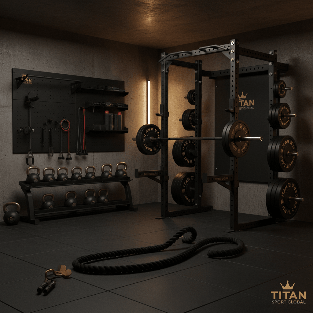 TITAN All-In-One Garage Home Gym Pro Setup Crown Edition