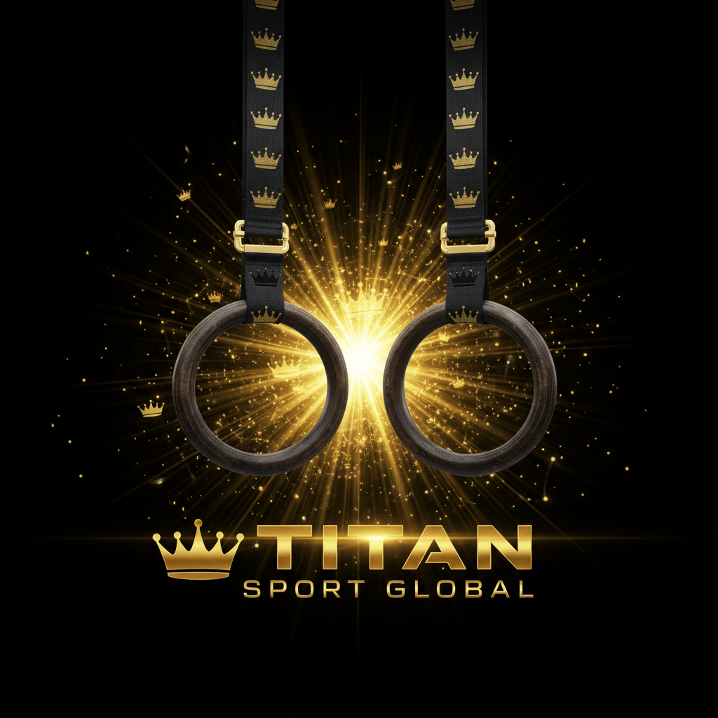 TITAN SPORT GLOBAL pro gymnastic rings wood olympic crown edition