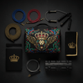 TITAN Crown Edition Elite Athlete Field Kit — matte black and gold premium sports kit