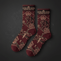 TITAN Crown Edition Black Panther Crew Socks — Burgundy & Rose Gold