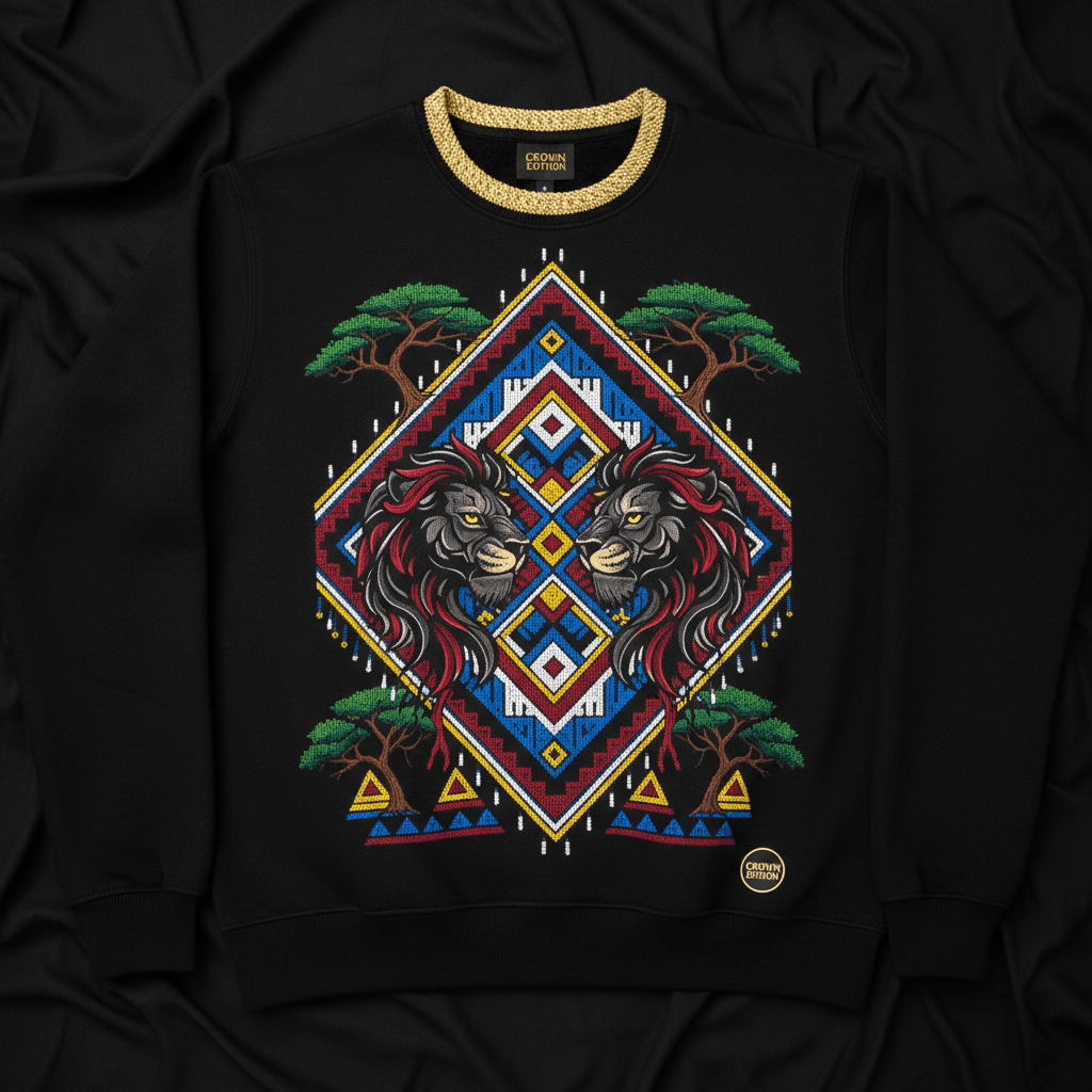 TITAN Women's Maasai Warrior Beadwork Crewneck — Enkiama Edition